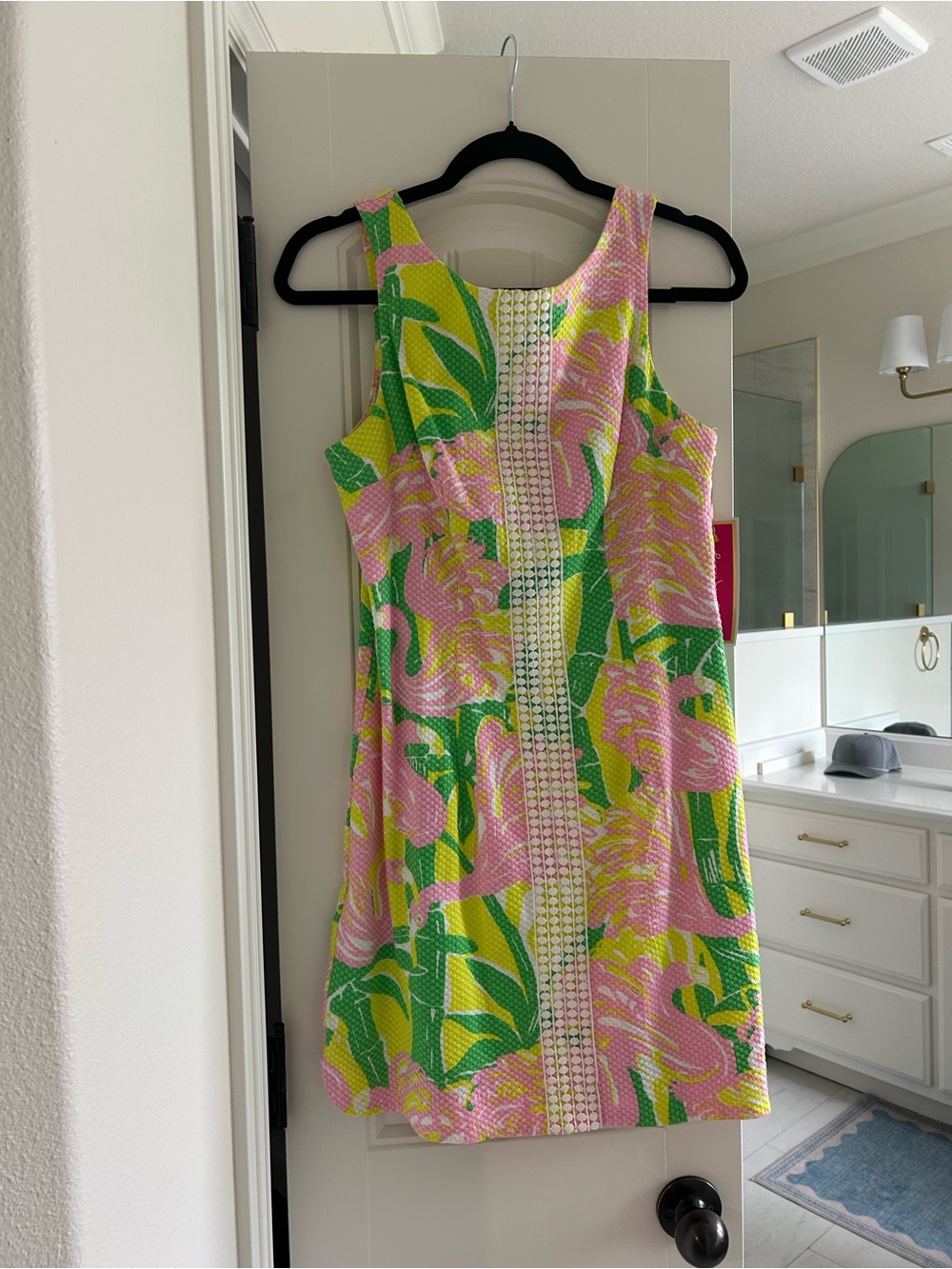 Lilly Pulitzer Pink, Green & Yellow Floral Mini Dress